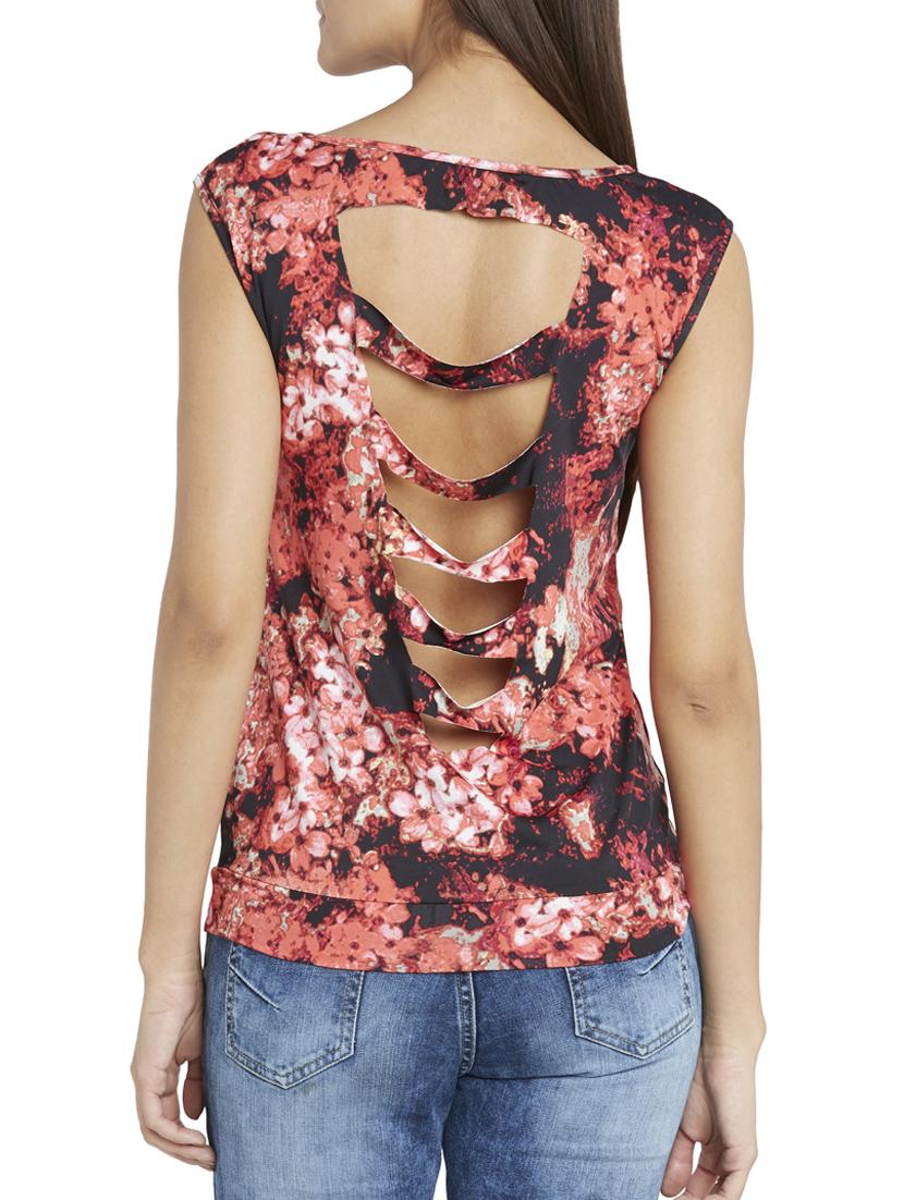 floral ladder cut out back top - 11958412 - Standard Image - 2
