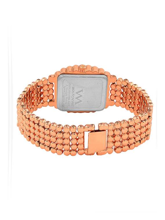 gold studded stainless steel wrist watch - 11960397 -  Standard Image - 2