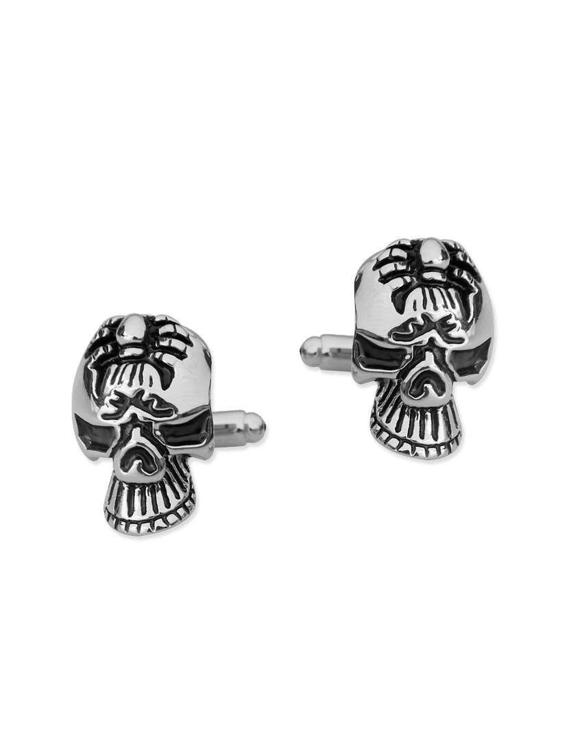 silver color, metal alloy cufflink