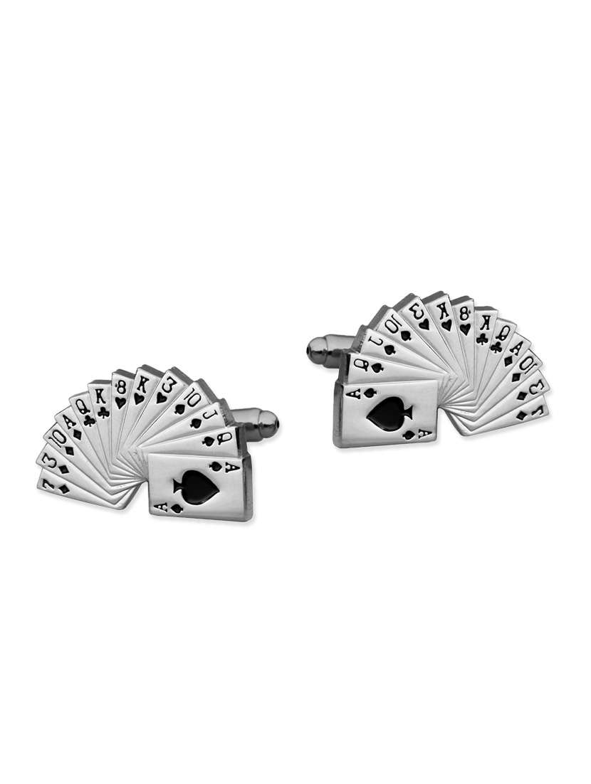 silver color, metal alloy cufflink