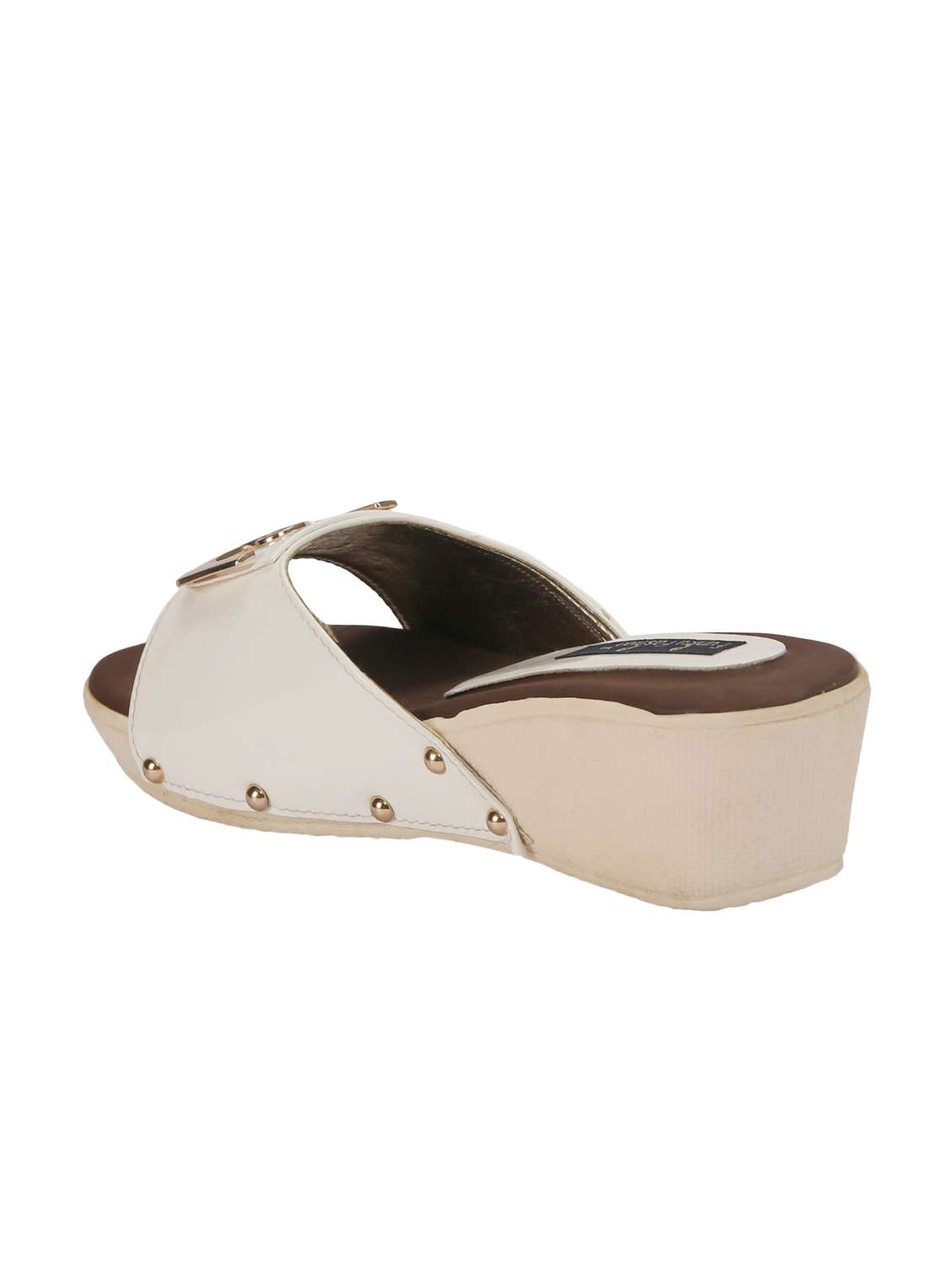 white patent leather wedge - 12084409 - Standard Image - 2