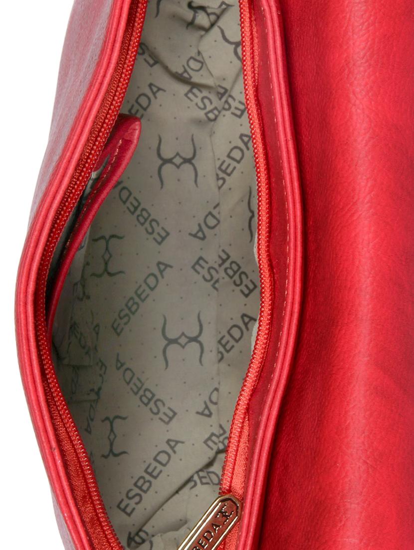 red synthetic leather sling bag - 12086440 - Standard Image - 2