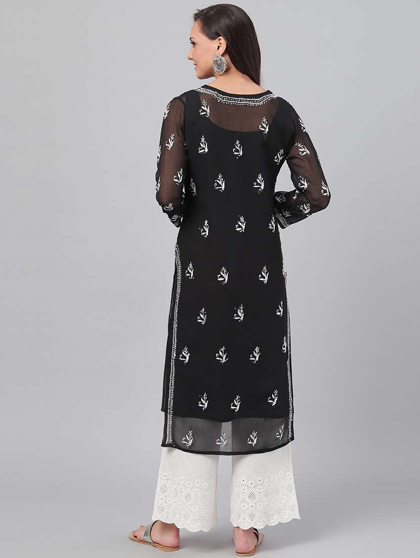 women's straight kurta - 12086636 - Standard Image - 2