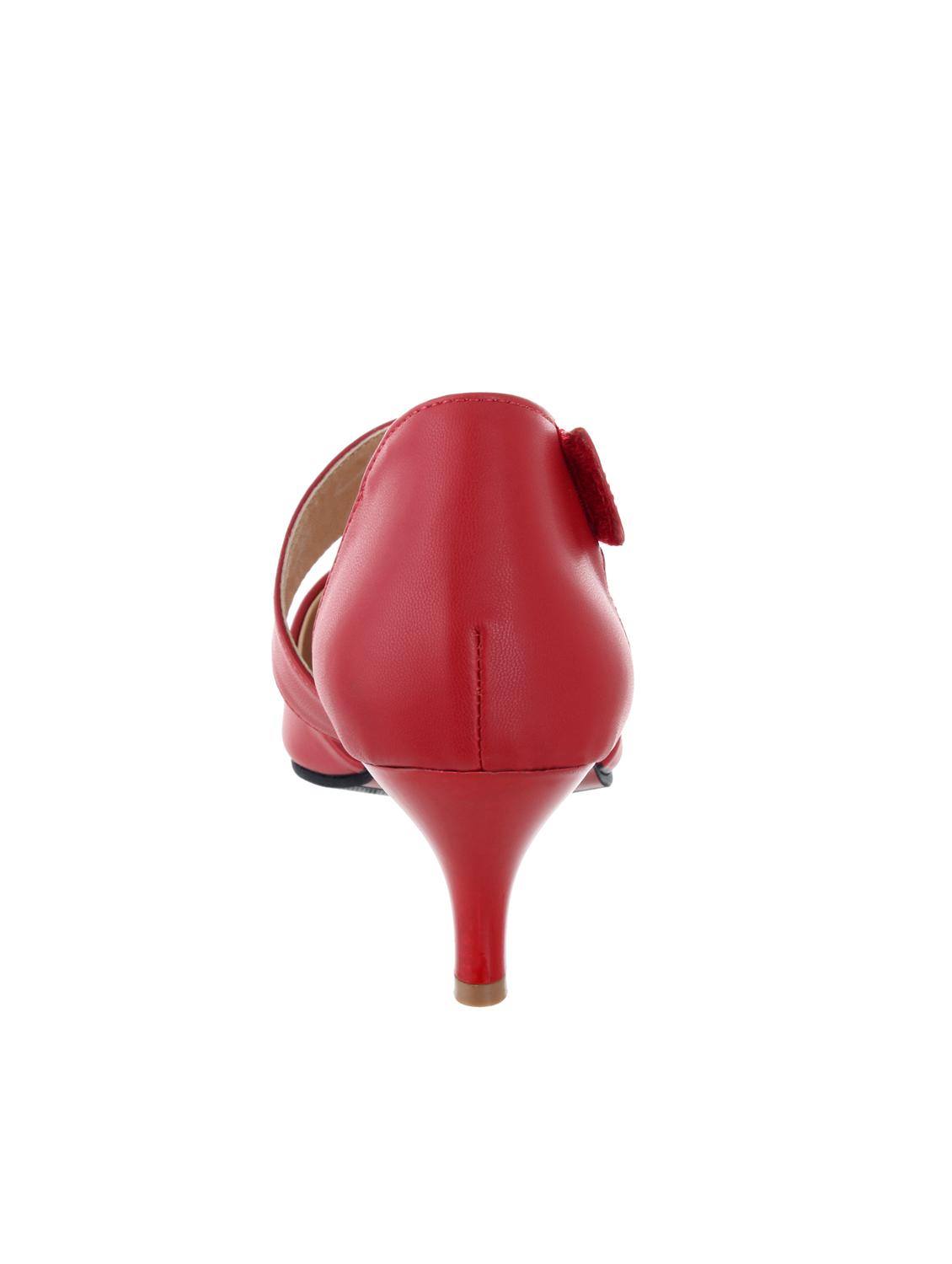 red leatherette pump - 12086799 - Standard Image - 2
