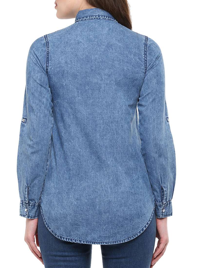 blue denim top - 12089856 -  Standard Image - 2