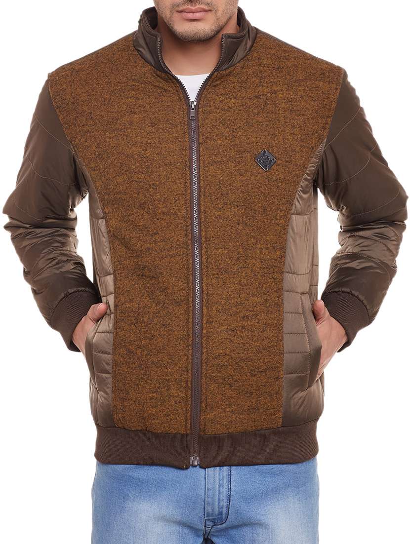 gold fleece casual jacket