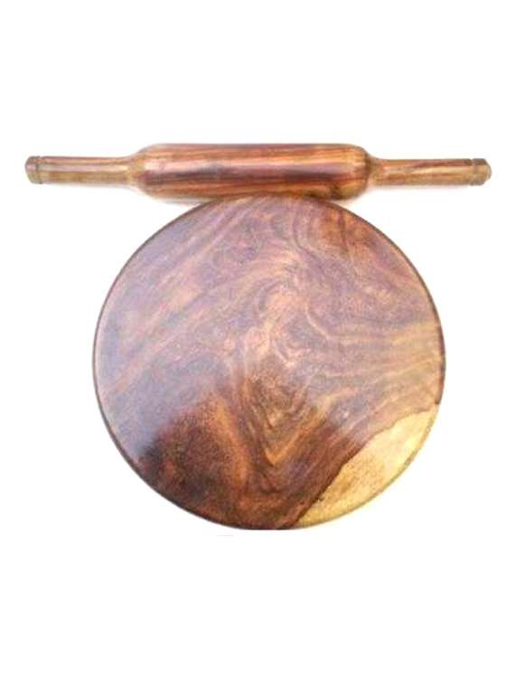 brown wood roller and board set