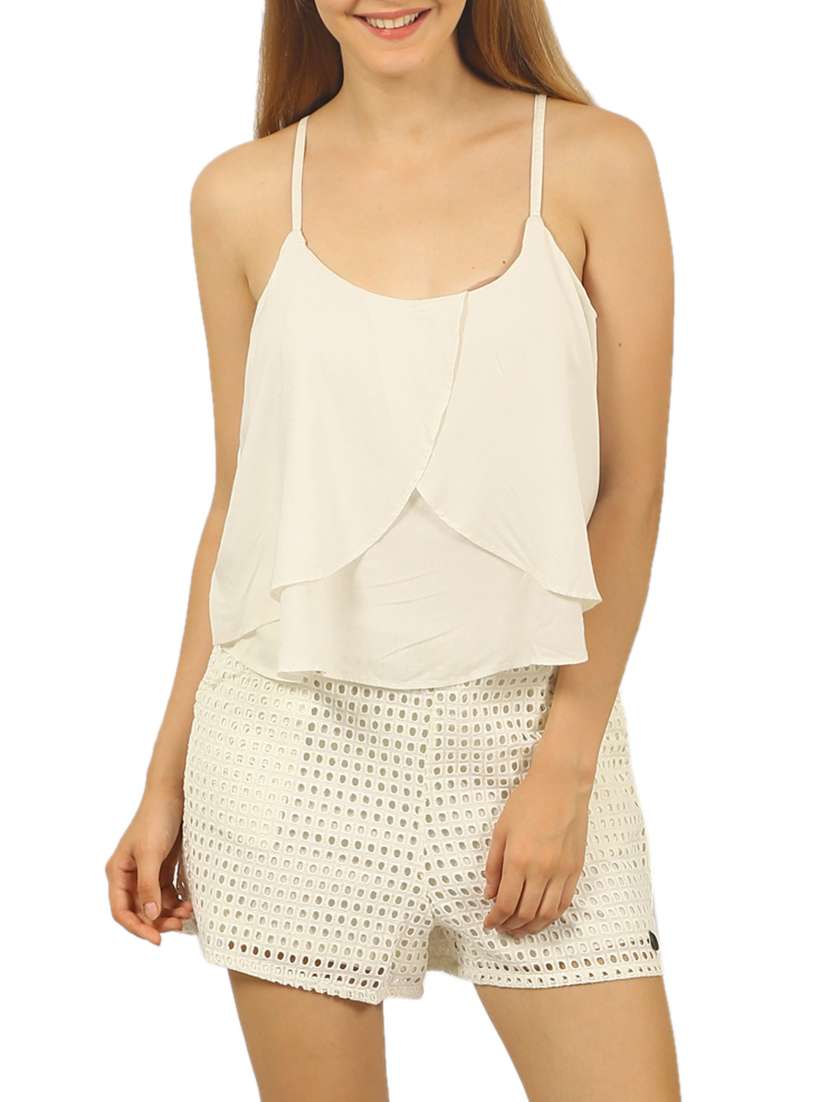 white viscose romper