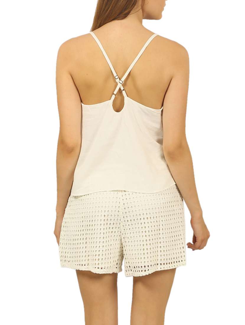 white viscose romper - 12098401 -  Standard Image - 2