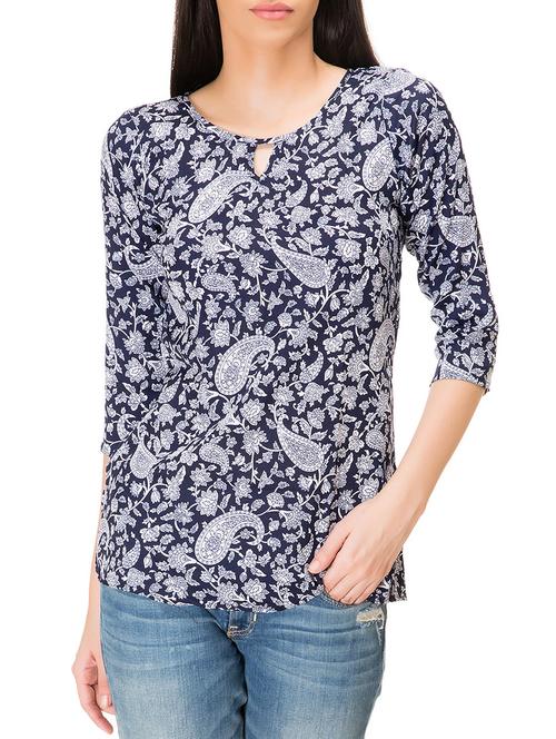 women's straight round neck top - 12102140 -  Standard Image - 0