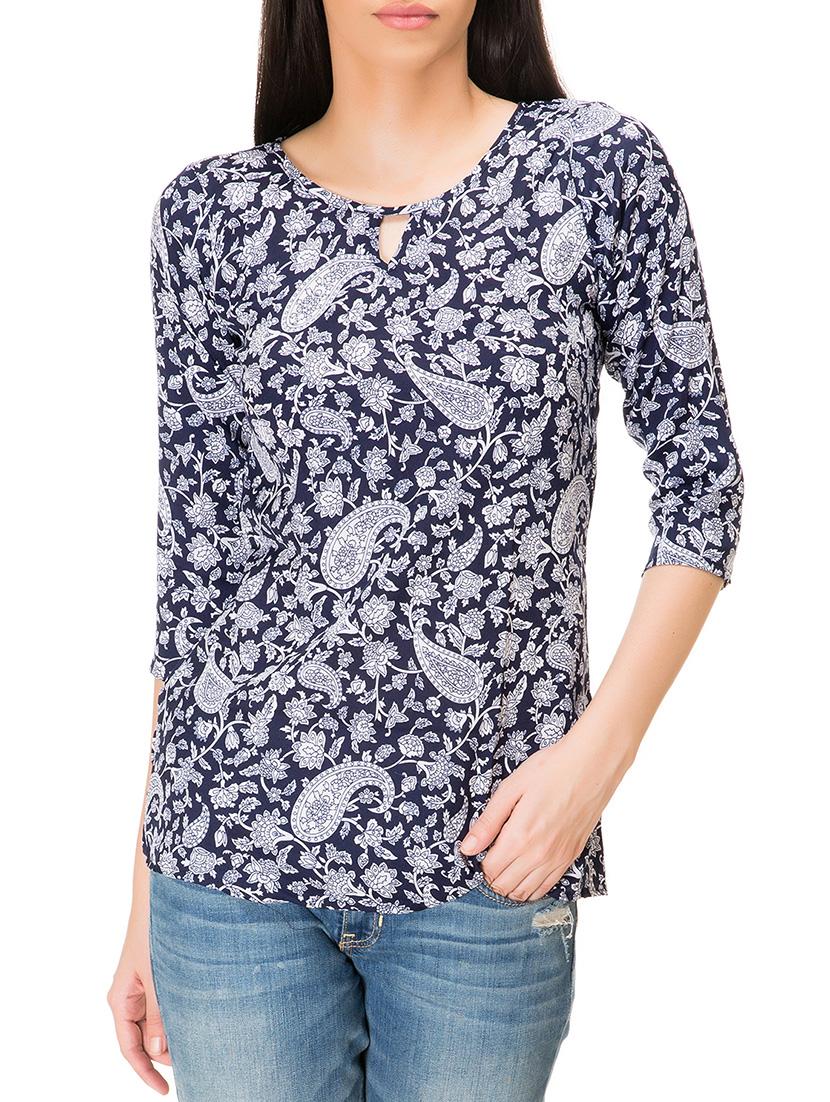 women's straight round neck top - 12102140 -  Zoom Image - 0
