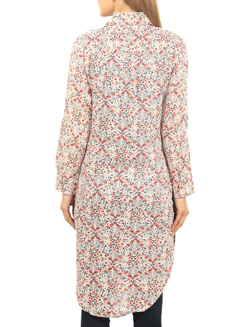 multi colored viscose tunic - 12103440 - Standard Image - 2