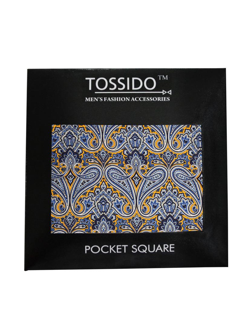 blue micro fiber pocketsquare - 12114811 - Standard Image - 2