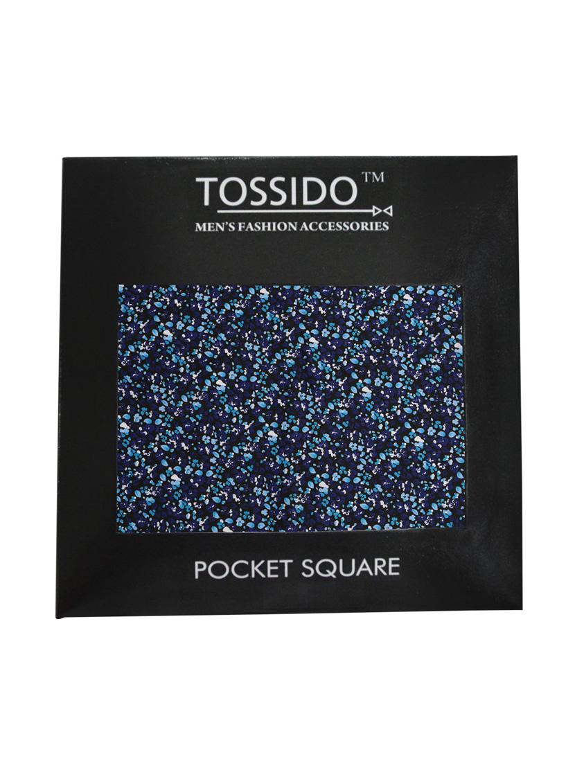 blue micro fiber pocketsquare - 12114821 - Standard Image - 2