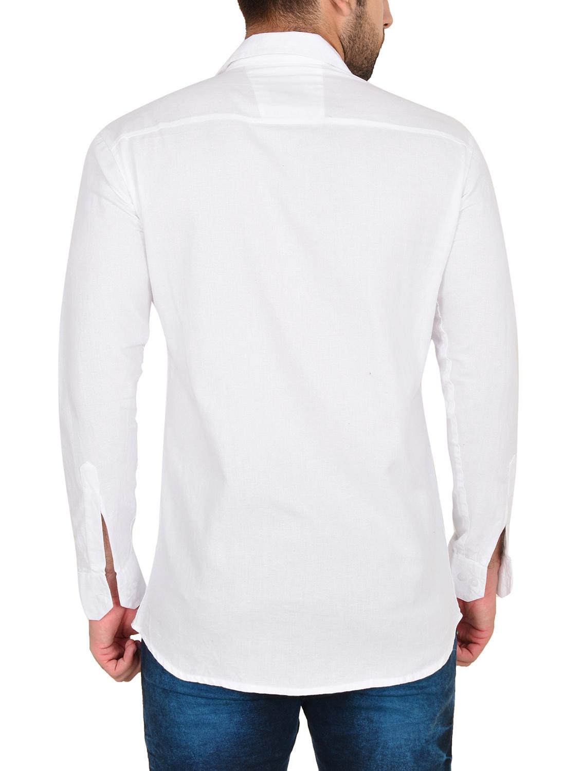 white cotton casual shirt - 12115364 - Standard Image - 2