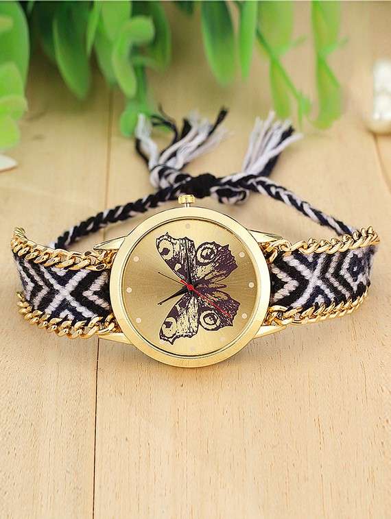friendship bracelet  for ladies gold watch