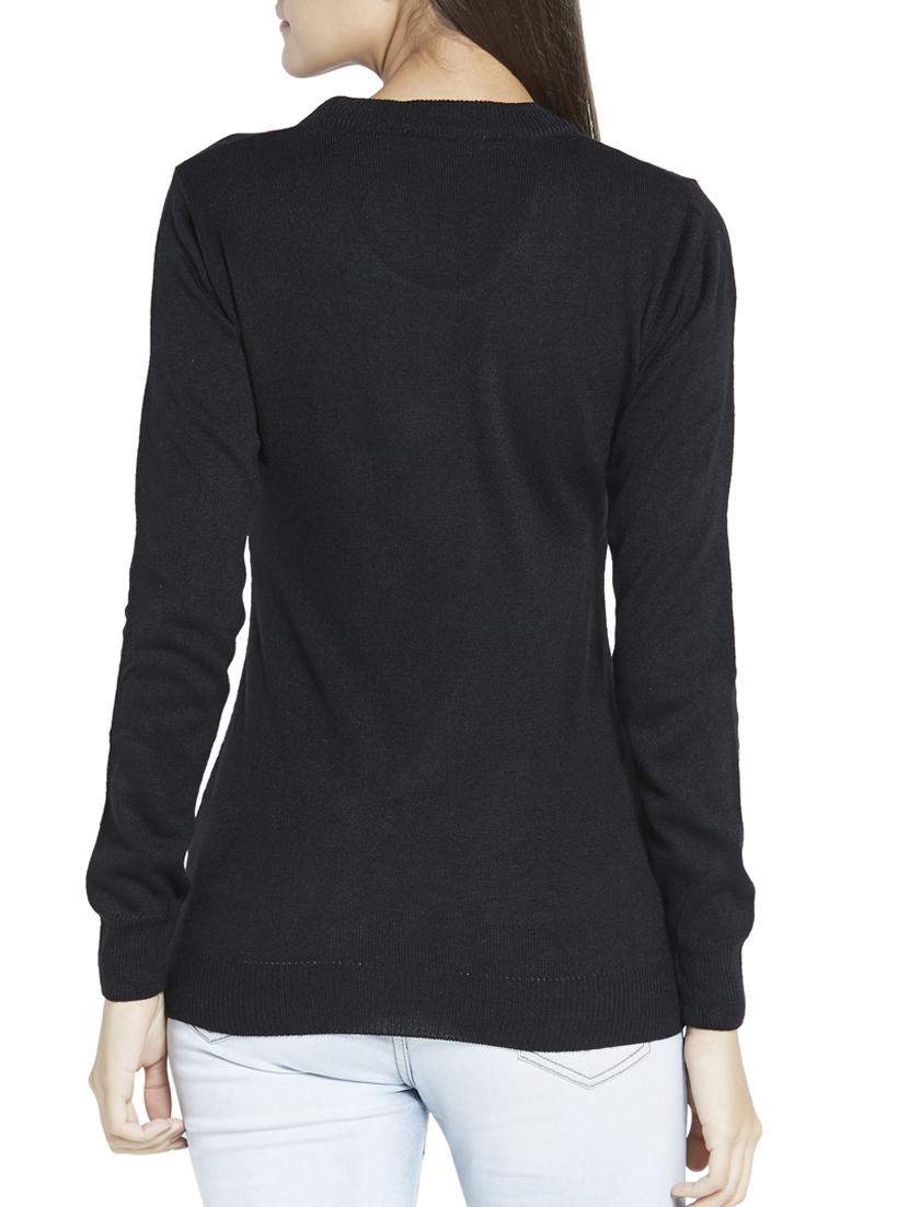 black acrylic pullover - 12128518 - Standard Image - 2