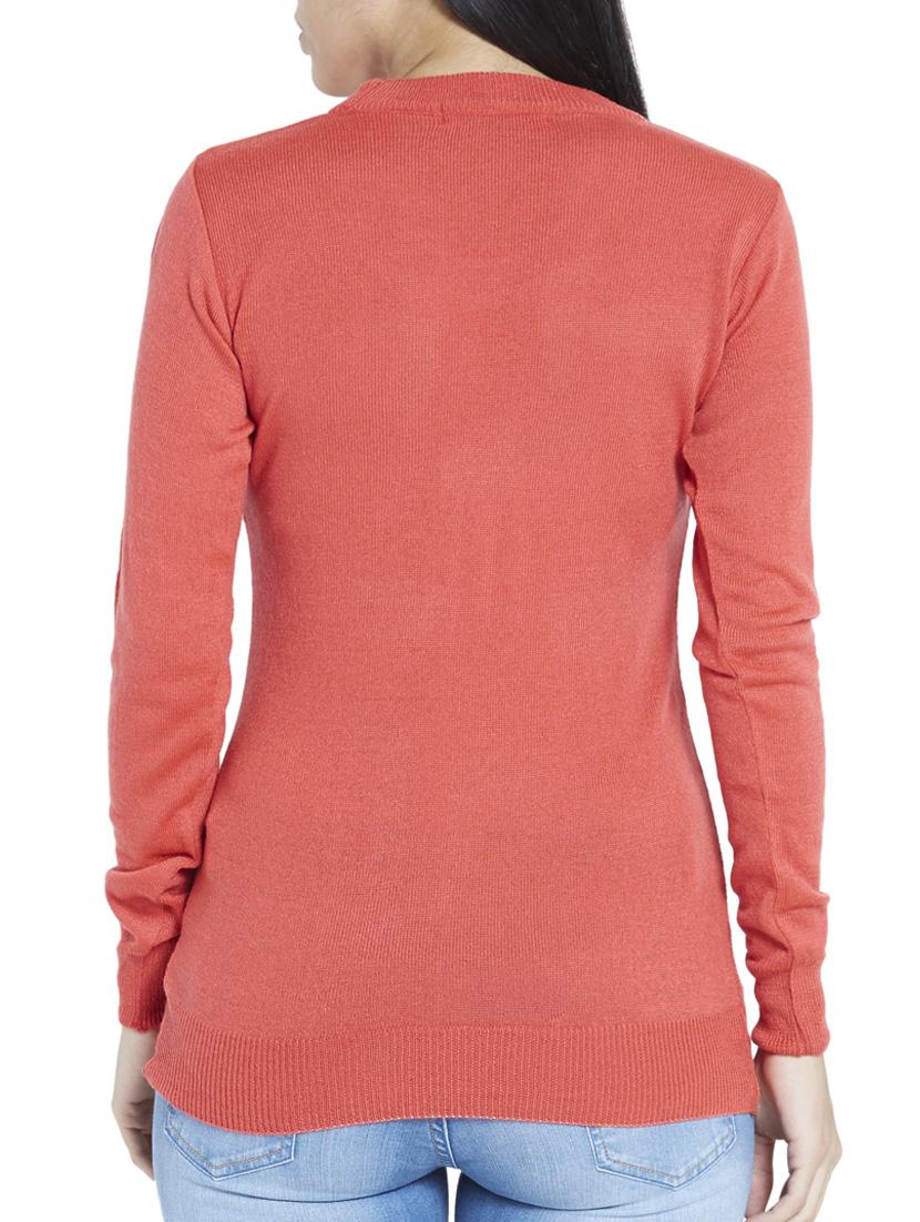orange acrylic pullover - 12128521 - Standard Image - 2