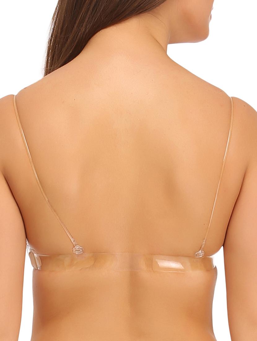 beige cotton t-shirt bra - 12132176 - Standard Image - 2