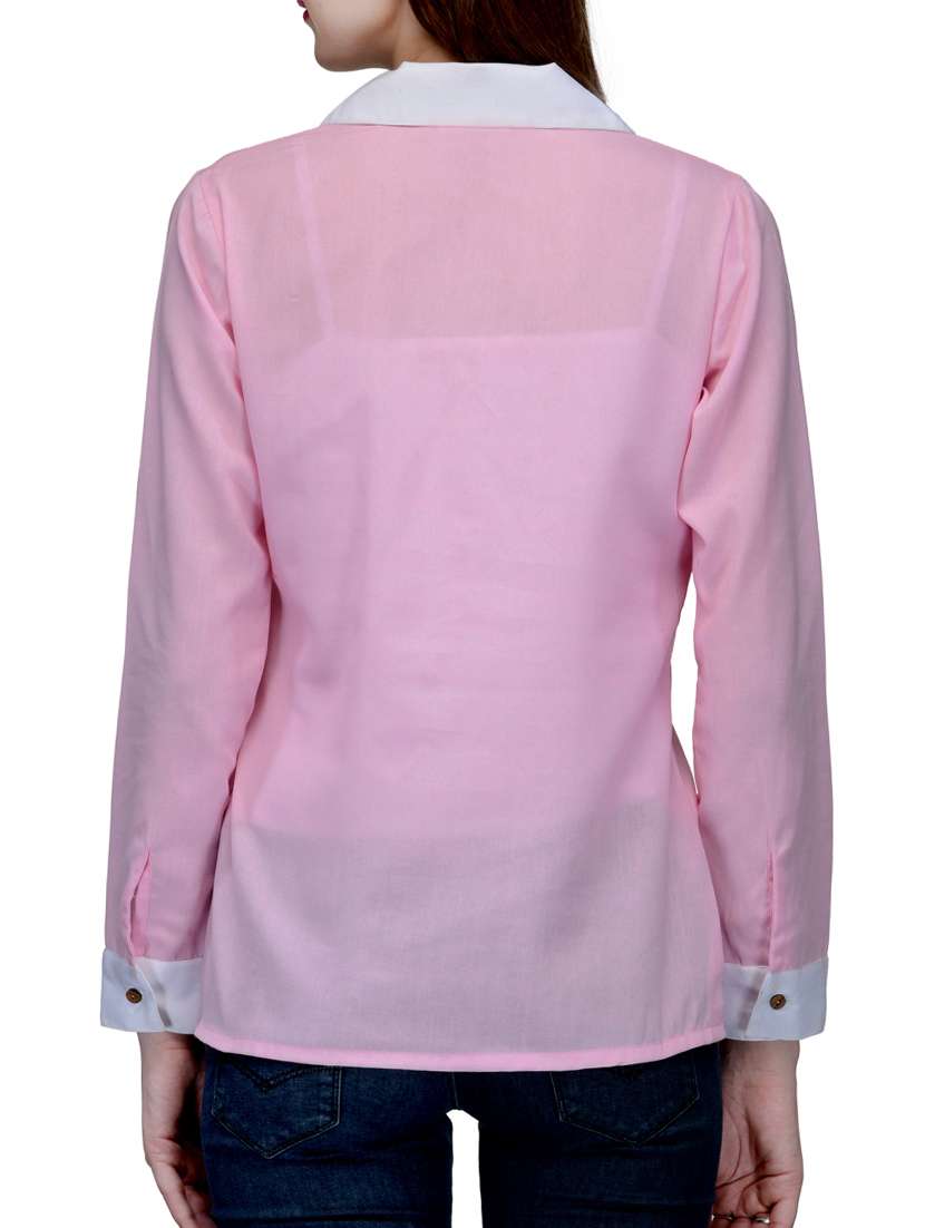 pink linen regular top - 12132681 -  Standard Image - 2