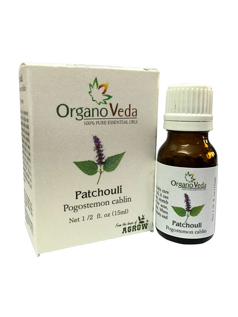 organo veda  patchouli esssential oil, acne control , 15ml