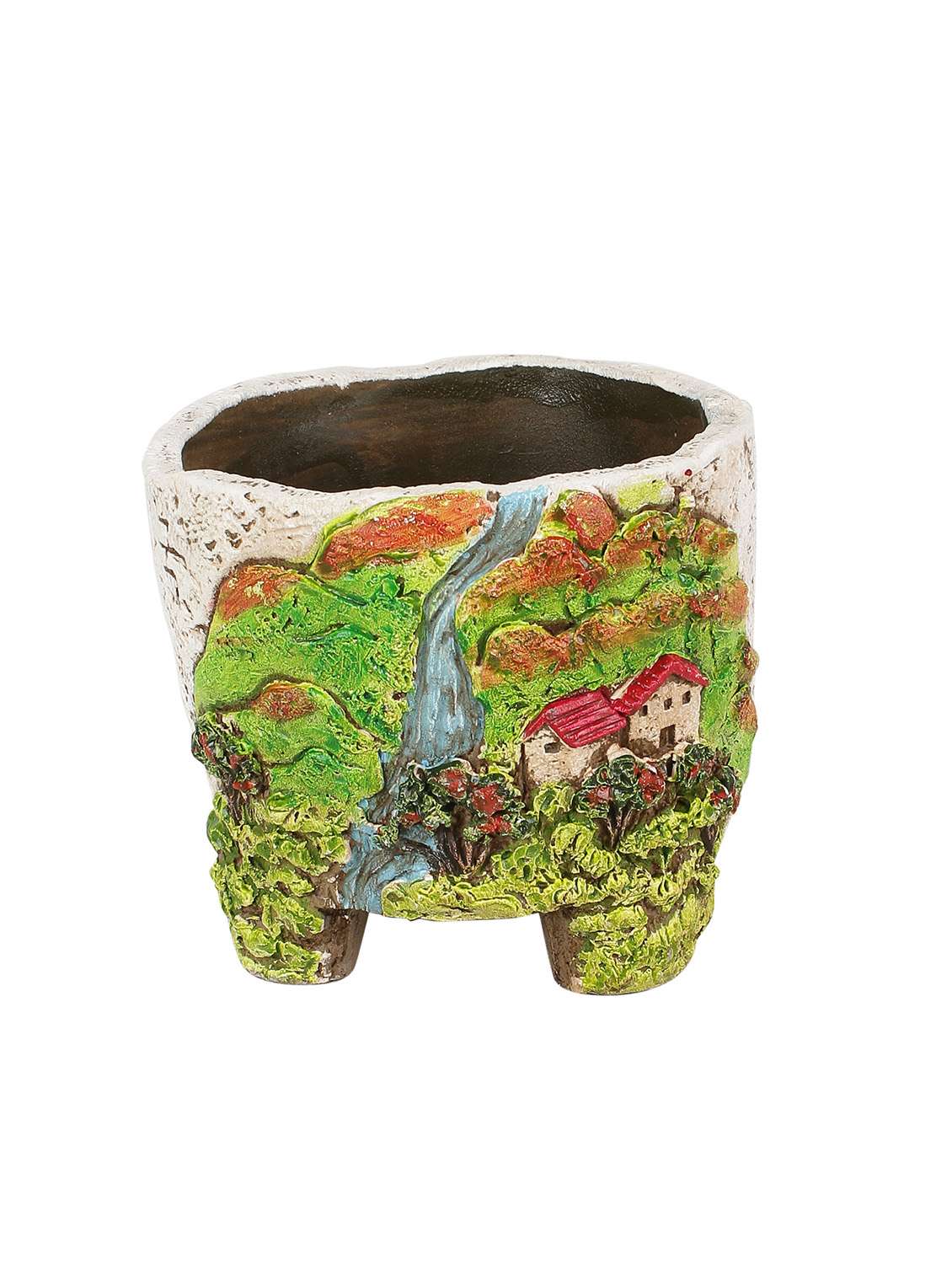 Beautiful Scenery Print 11.5 CM Planter Pot