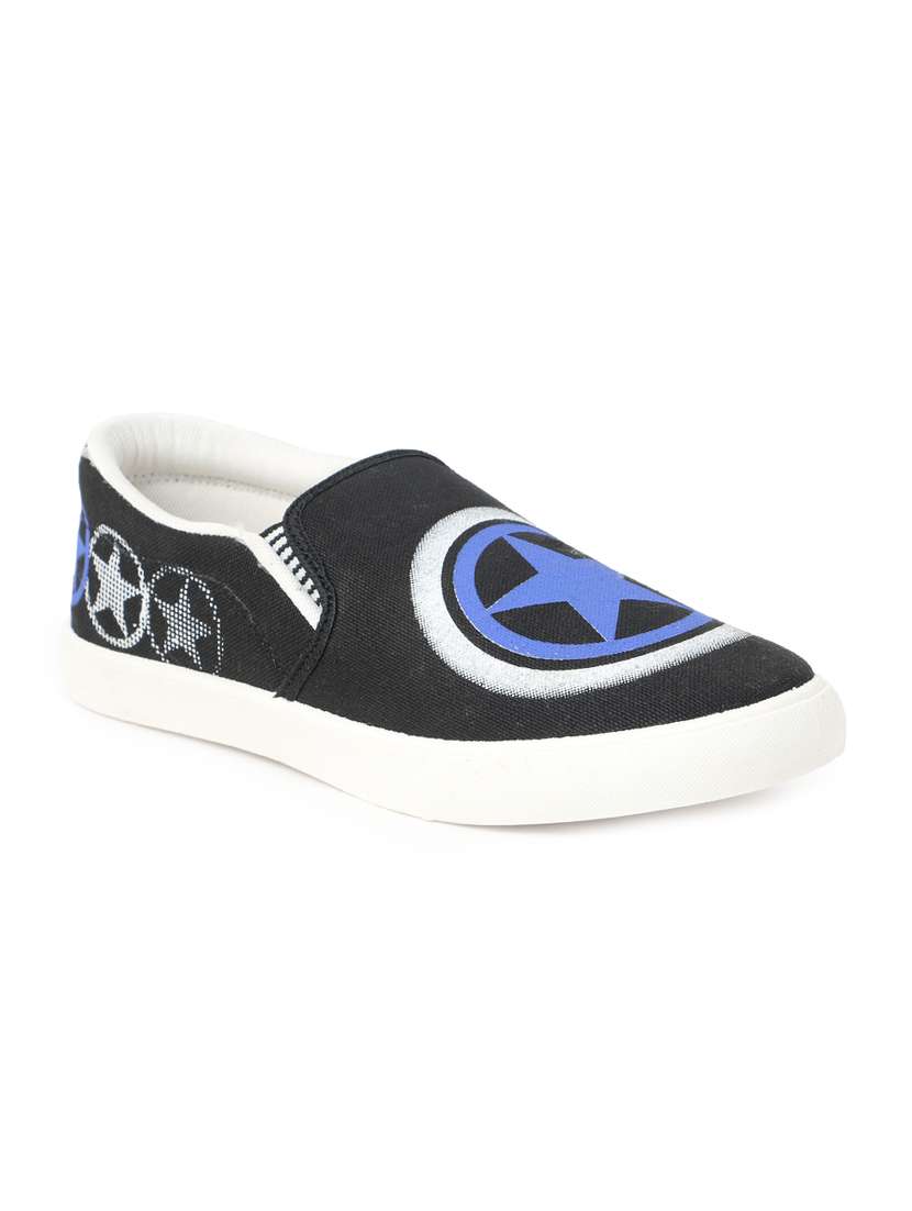 black Canvas casual slipon