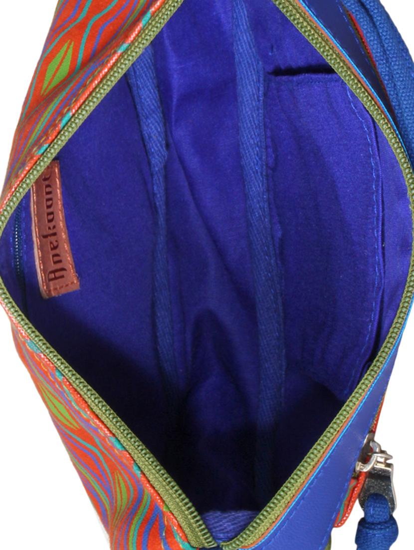 printed canvas sling bag - 12155978 - Standard Image - 2