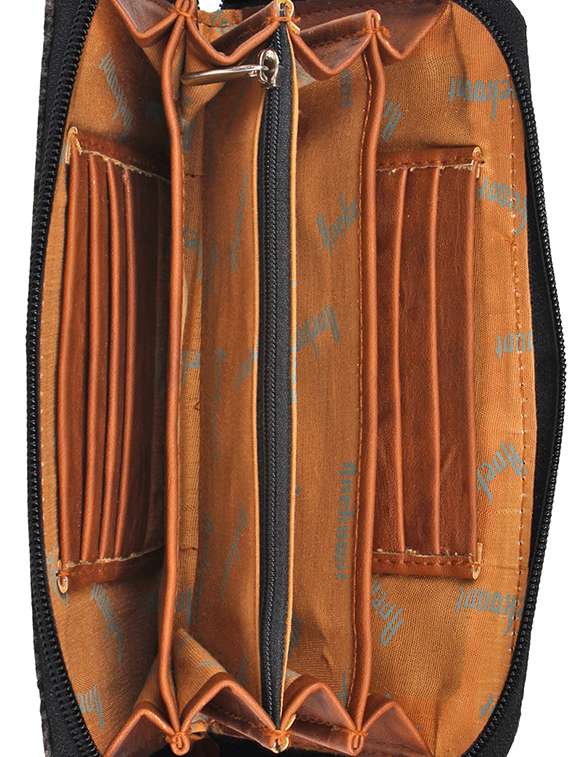 brown cotton wallet - 12155996 -  Standard Image - 2