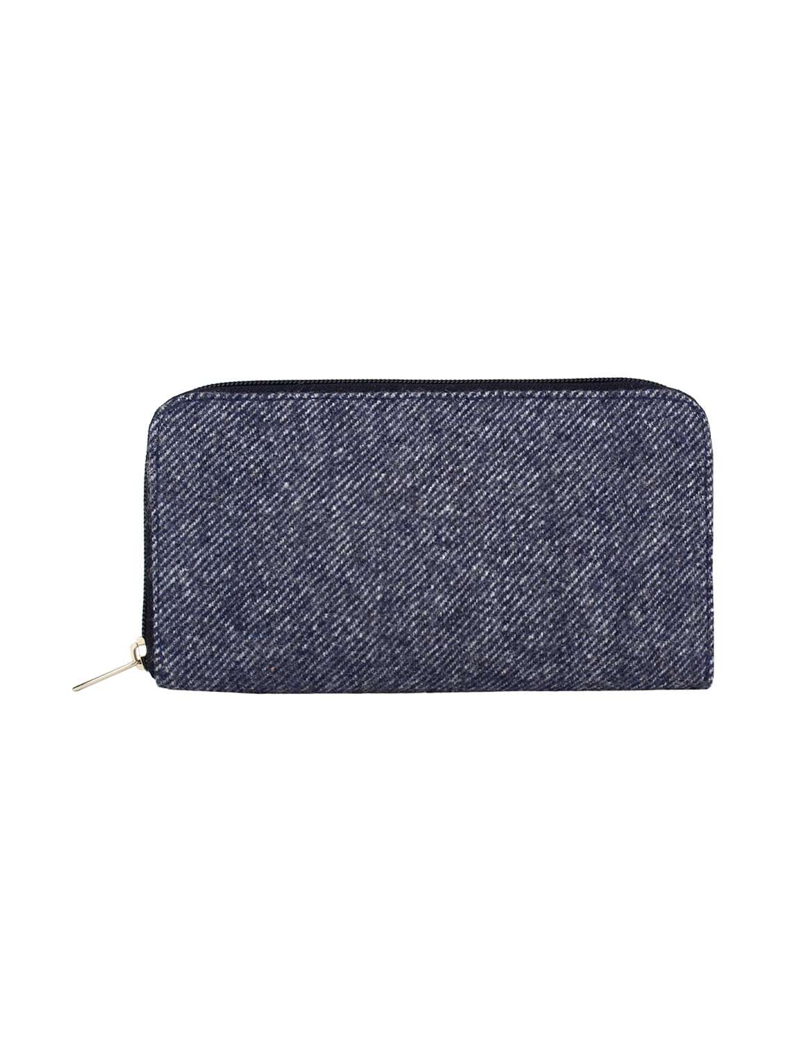 blue cotton wallet