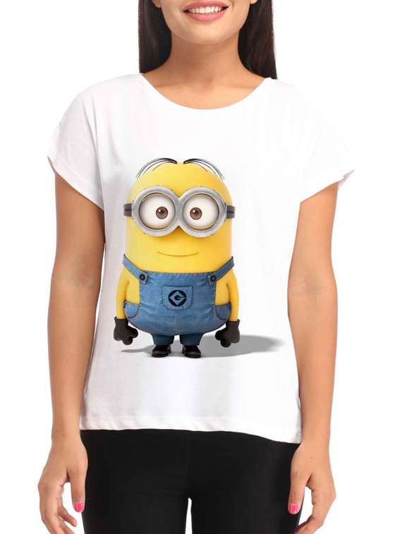 white polyester regular tee