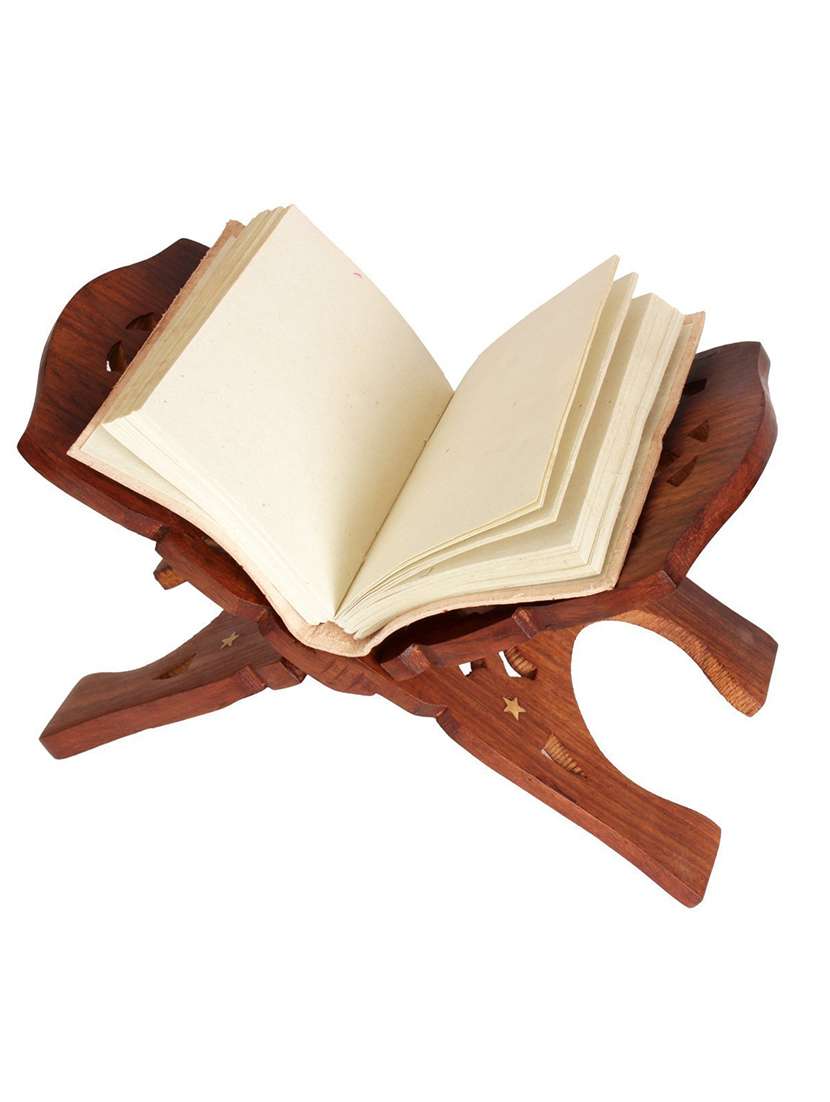 wooden folding holy book stand (rehal) 12 inch