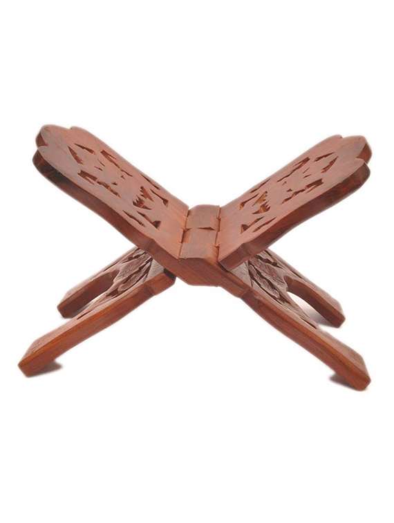 wooden hand carved holy book stand - 12163959 - Zoom Image - 0