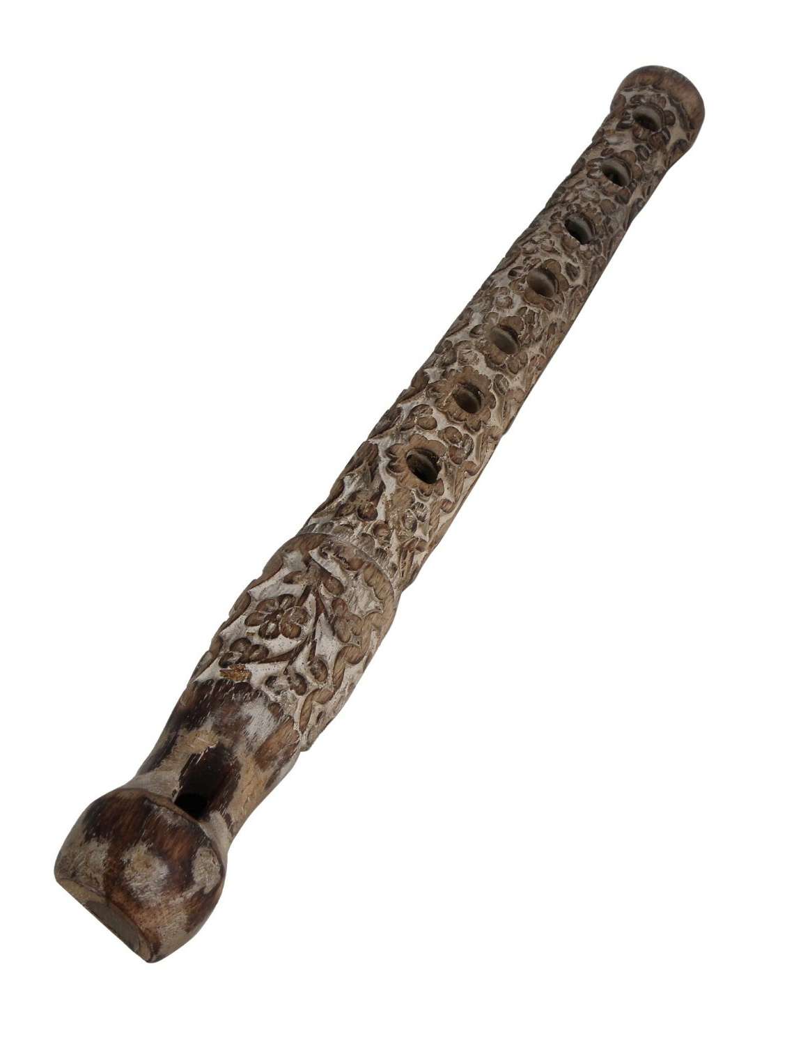 white wooden flute