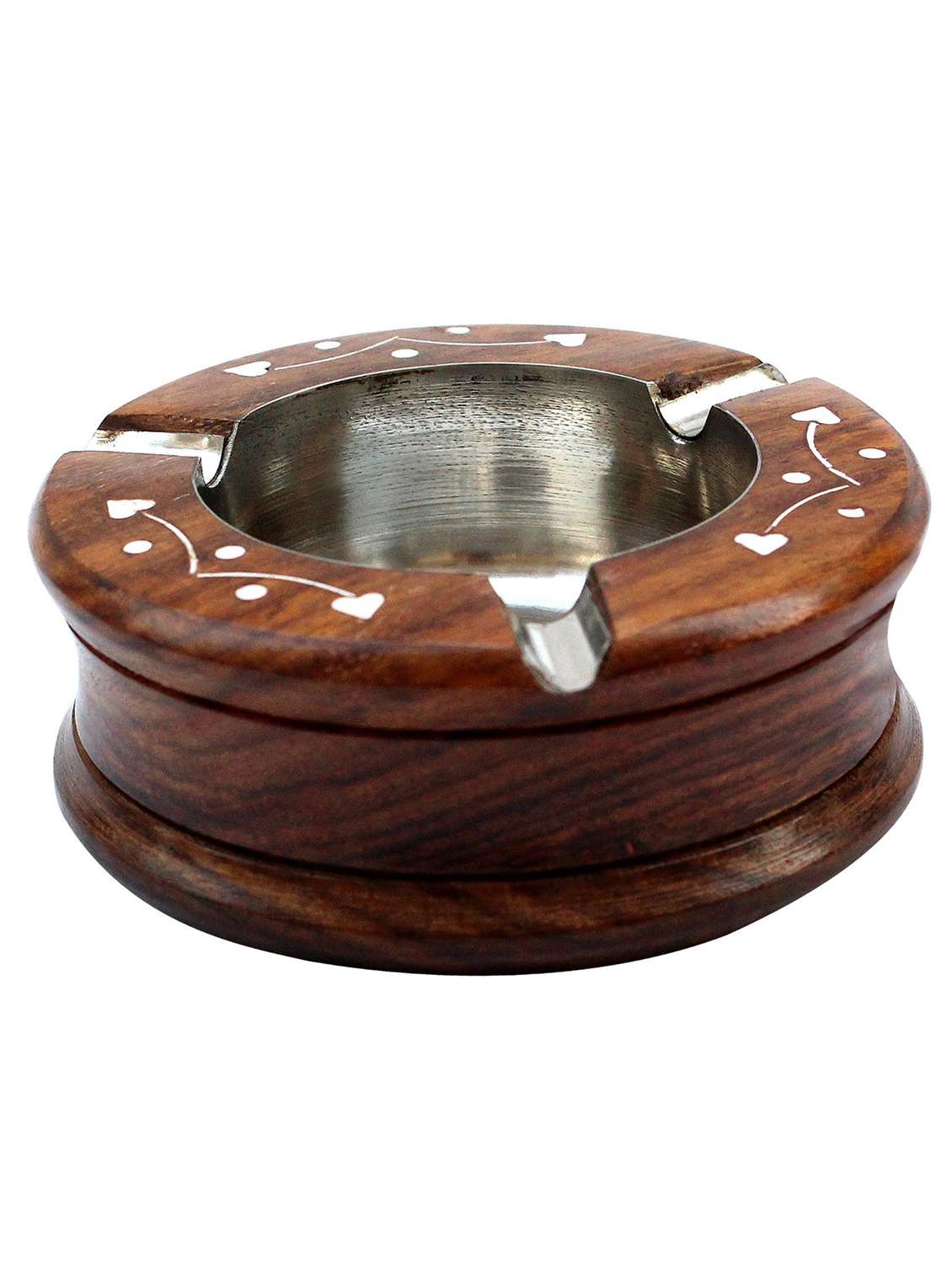 brown wooden ashtray