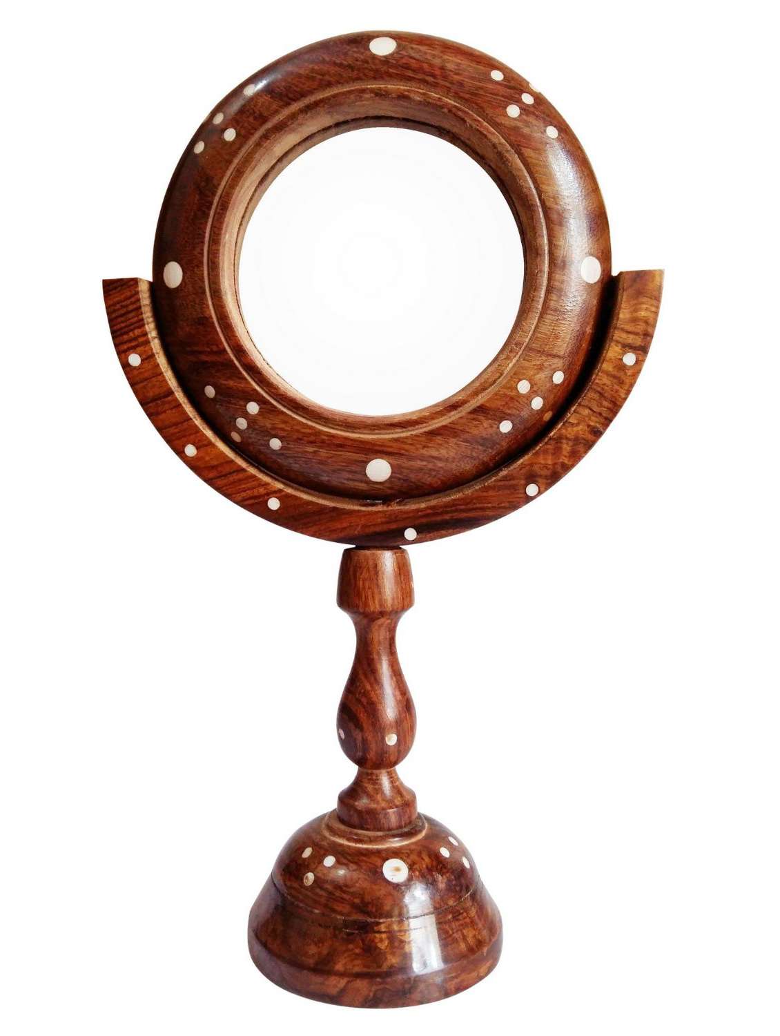 brown wooden mirror
