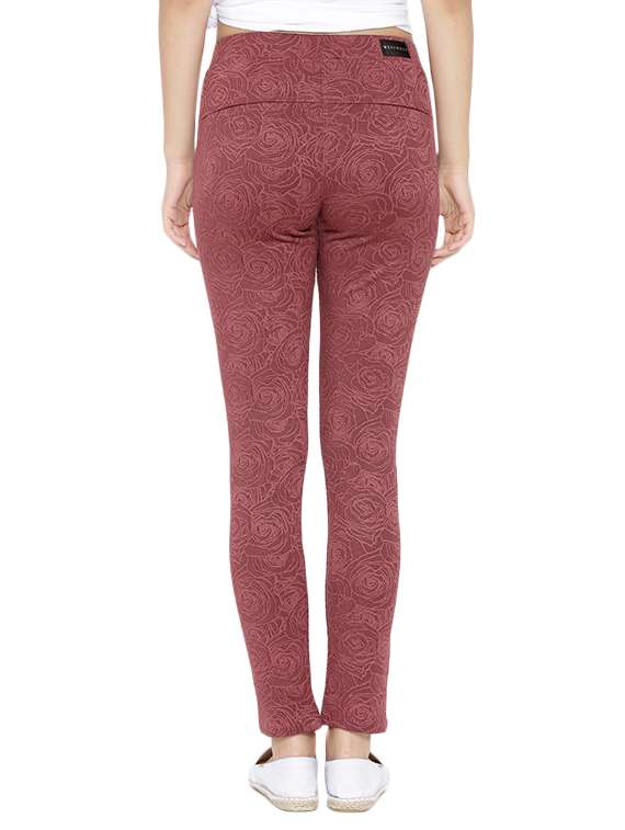 brown floral cotton jegging - 12165456 - Standard Image - 2