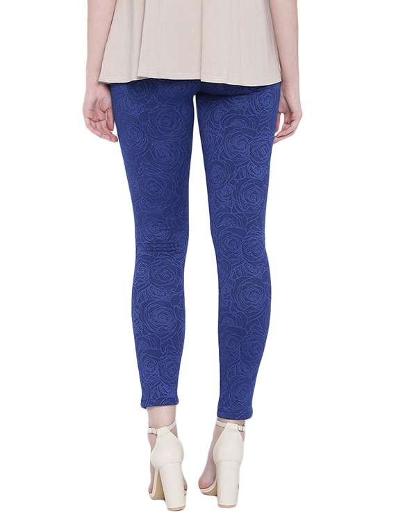 blue floral cotton jegging - 12165458 - Standard Image - 2