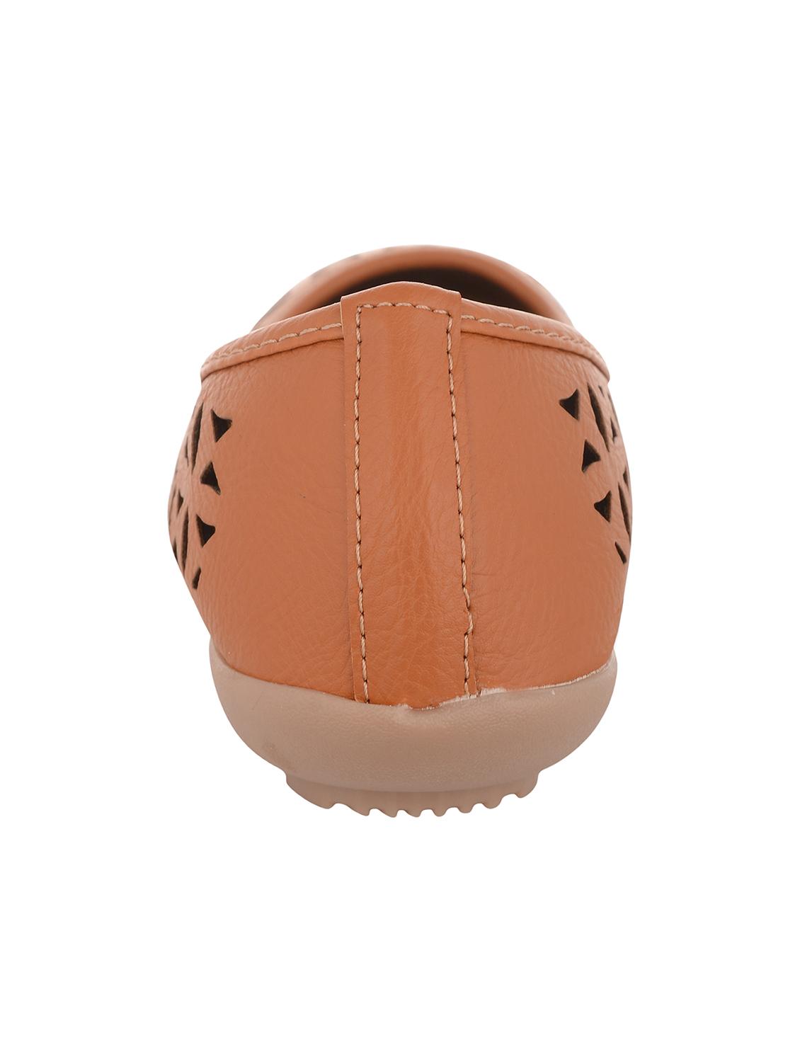 tan leatherette ballerina - 12165545 - Standard Image - 2
