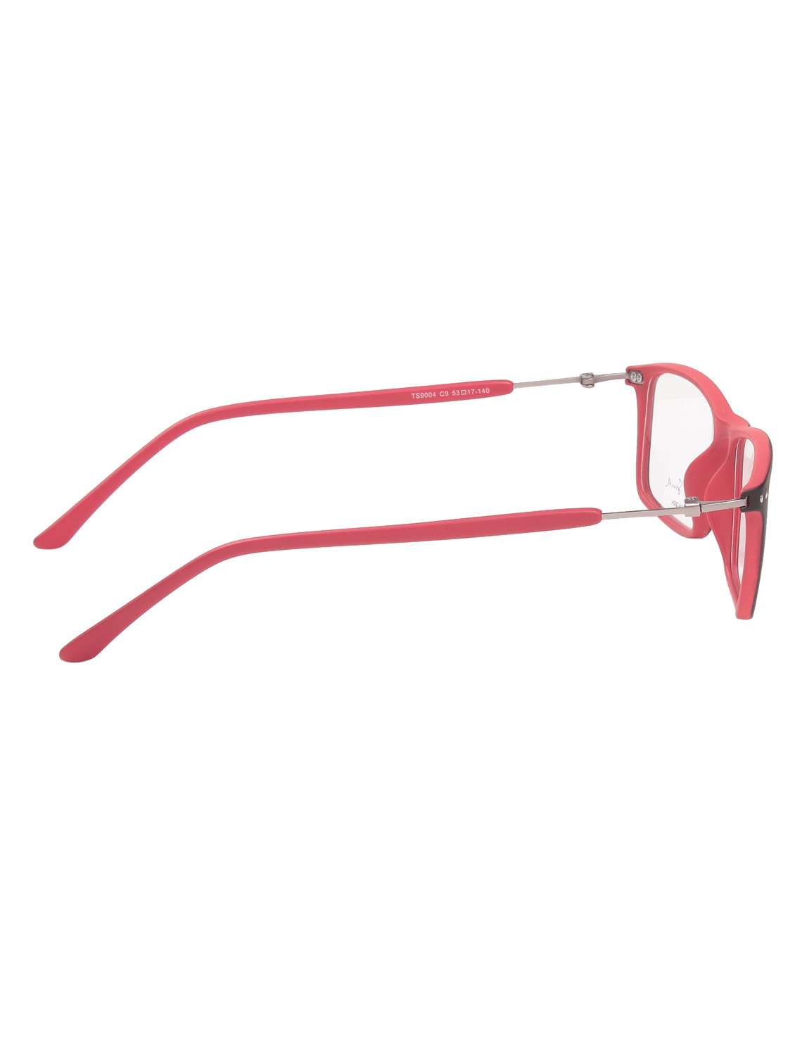 matt black inside red full rim spectacle frame - 12166881 - Standard Image - 2