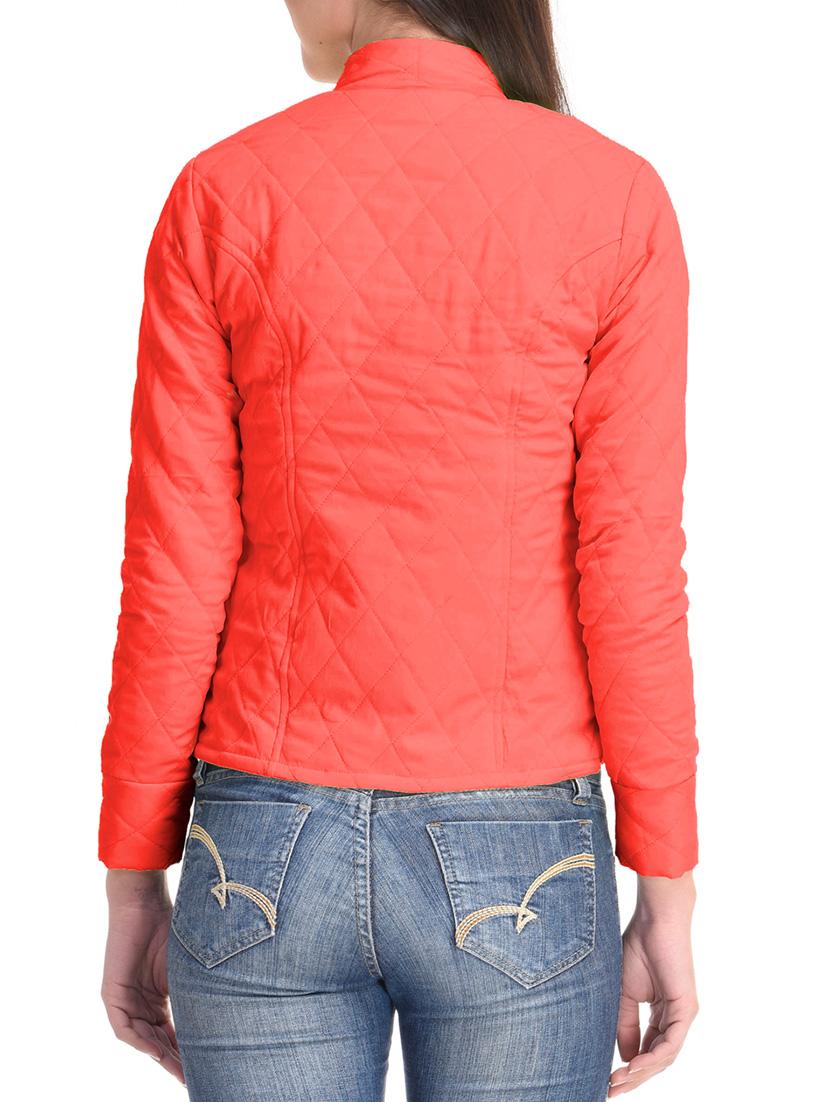 orange polyester quilted & padded jacket - 12167207 - Standard Image - 2