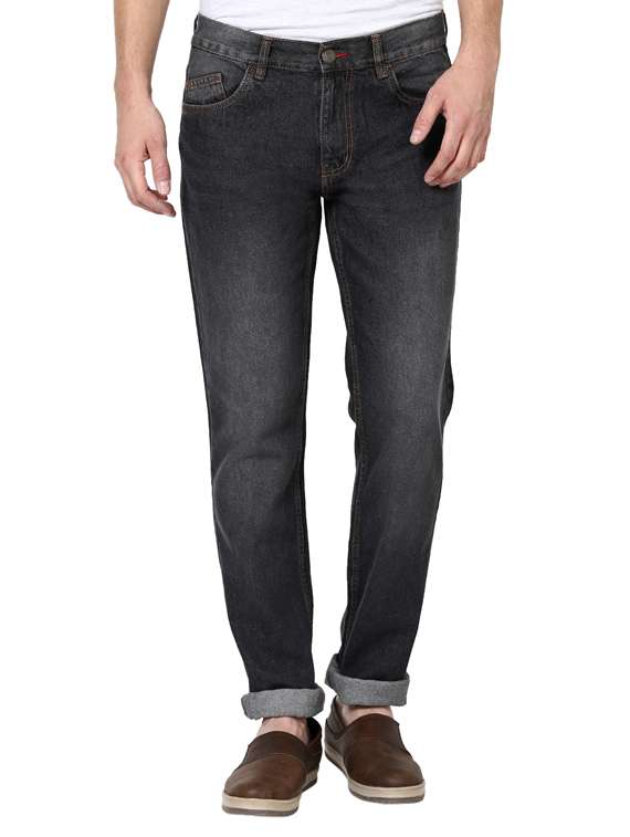 newport slim fit men black jeans