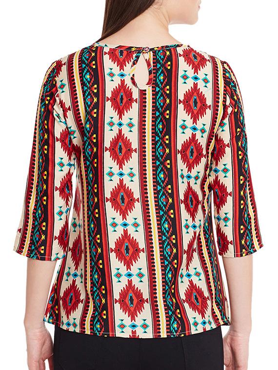 ikat print top - 12203386 - Standard Image - 2