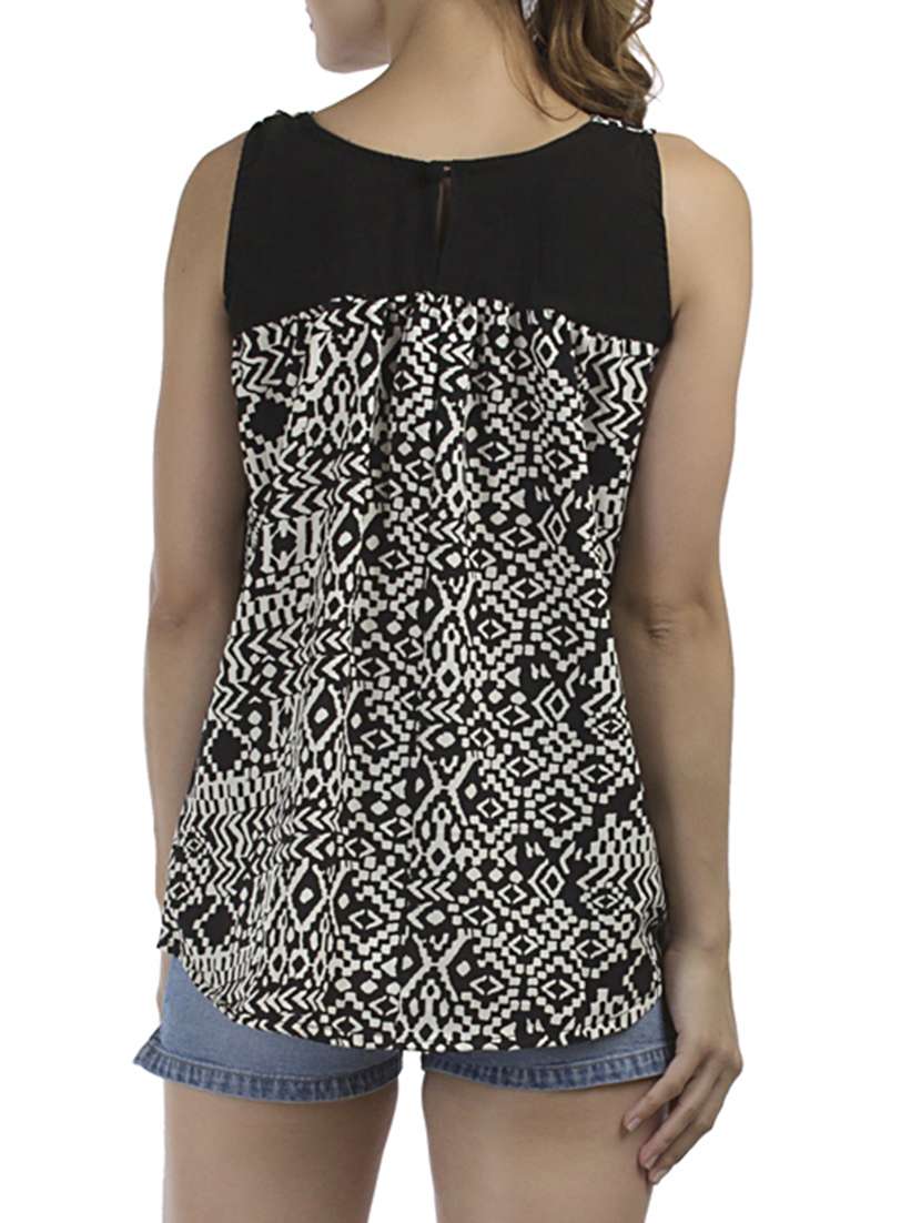 women's straight round neck top - 12205224 -  Standard Image - 2