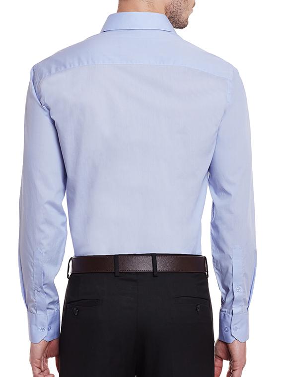 light blue cotton casual shirt - 12206995 - Standard Image - 2