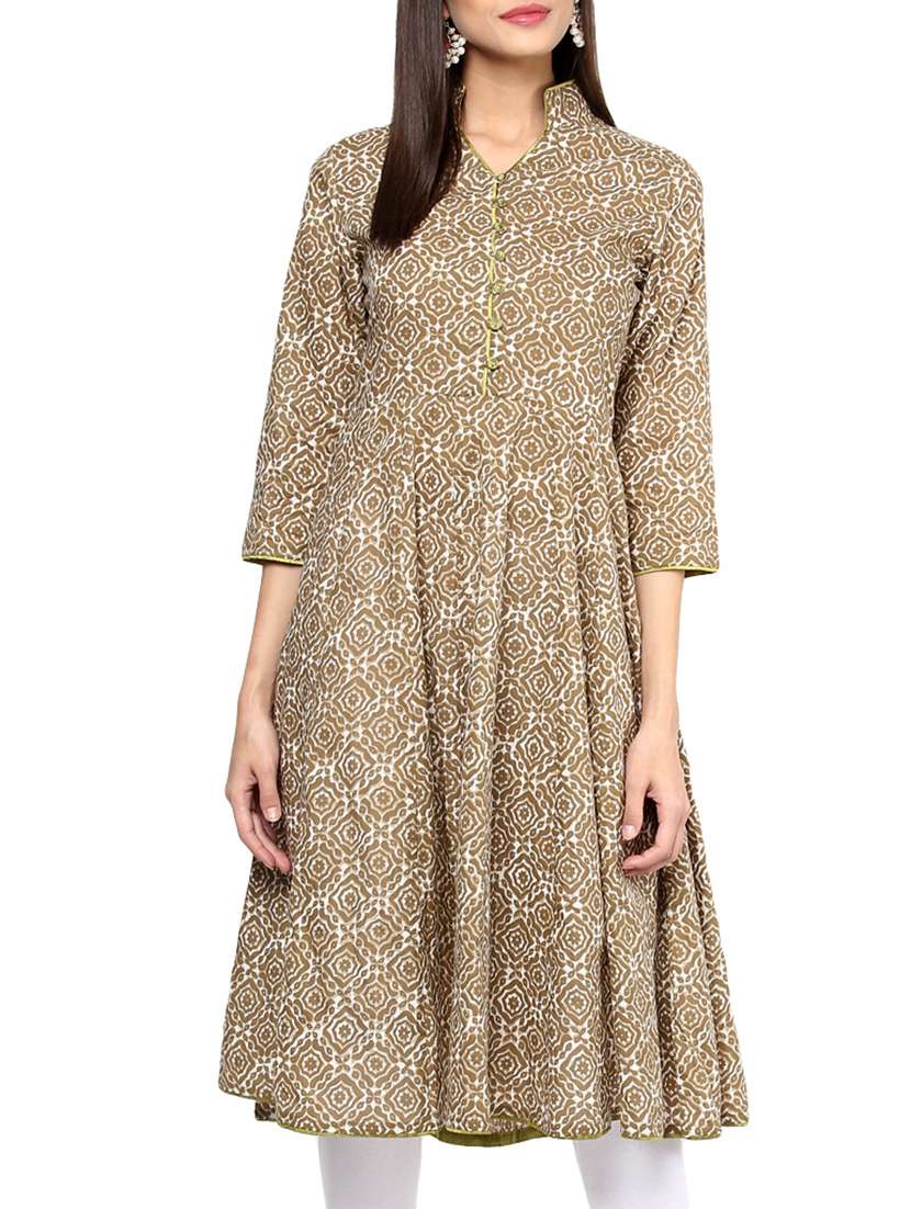 natural cotton anarkali kurta