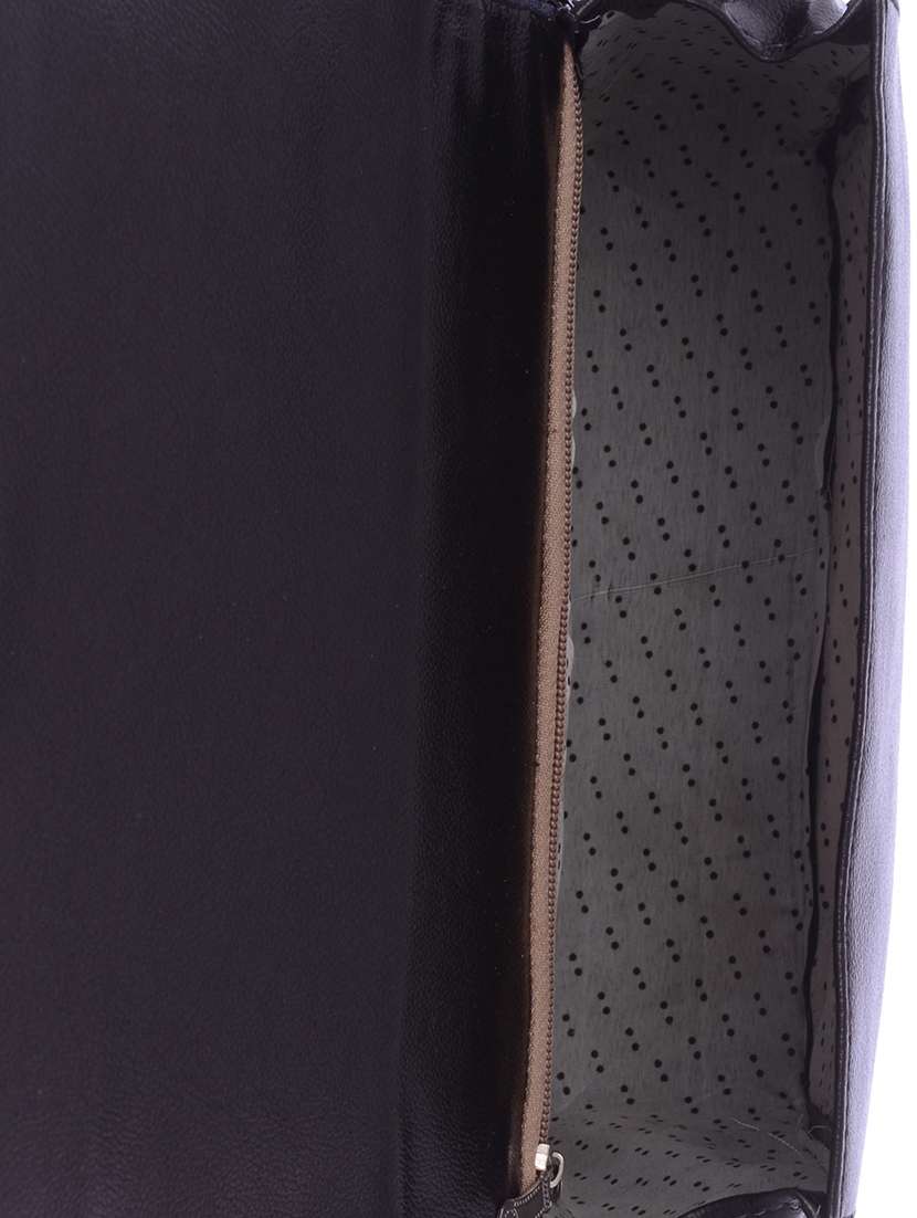 black leatherette checkered sling bag - 12221053 - Standard Image - 2