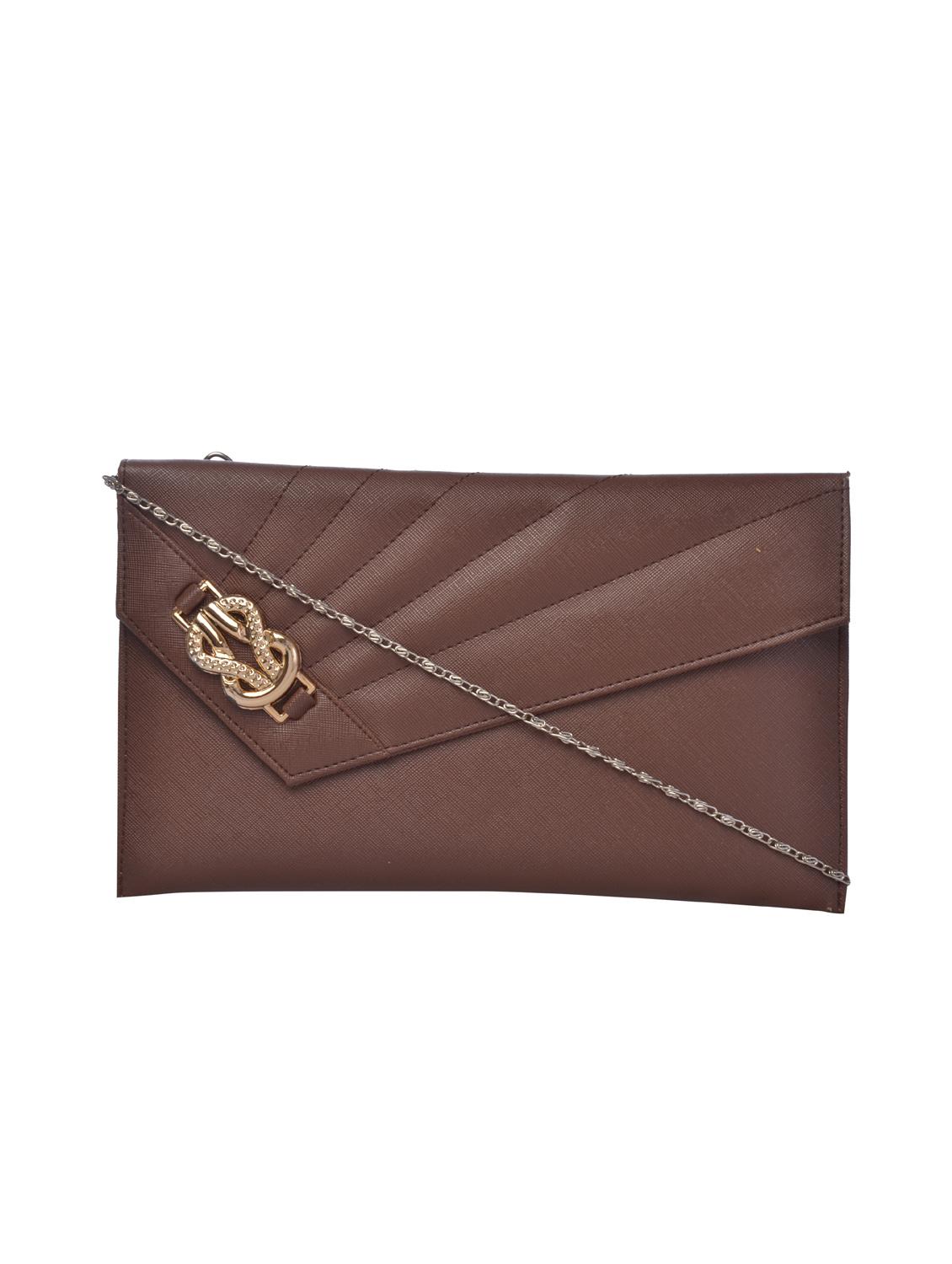 brown leatherette sling bag - 12221063 - Zoom Image - 0