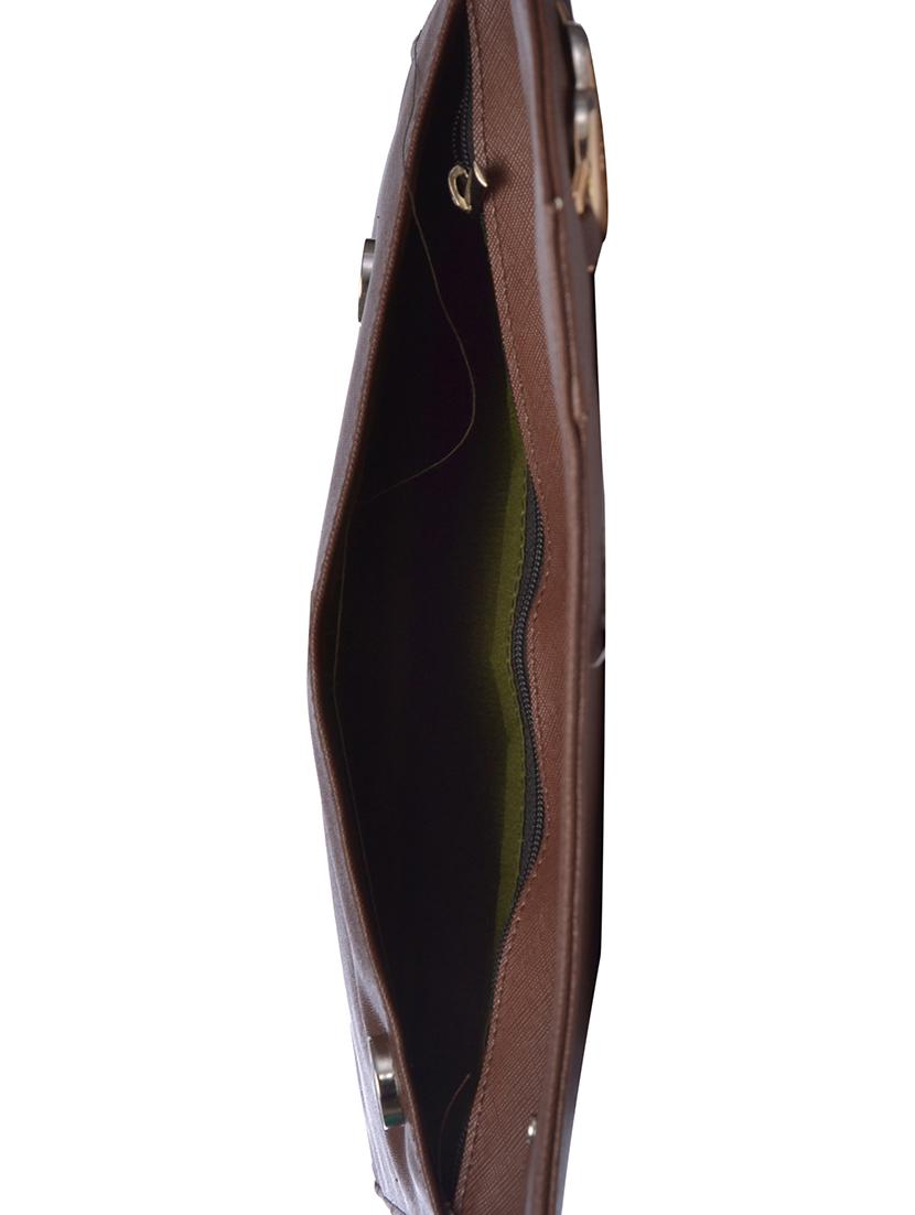 brown leatherette sling bag - 12221063 - Standard Image - 2