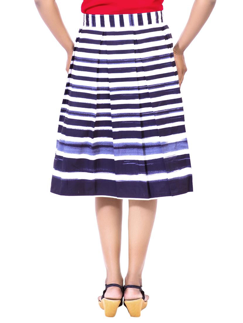 multicolored cotton pleated skirt - 12221148 - Standard Image - 2